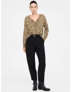 Liu Jo Pantaloni clopot cu curea - Negru