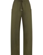 Liu Jo Pantaloni de trening cu croiala dreapta si buzunare - Verde masliniu