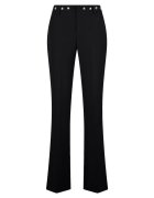 Liu Jo Pantaloni evazati cu pliuri - Negru