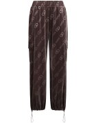 Liu Jo Pantaloni relaxed-fit cu talie elastica - Maro inchis