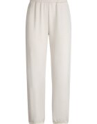 Liu Jo Pantaloni relaxed-fit cu terminatii elastice cu logo - Alb fildes