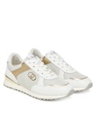 Liu Jo Pantofi sport dama - S1052 Maxi Wonder - alb/auriu - piele naturala