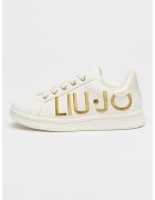 Liu Jo Pantofi sport de piele ecologica cu logo - Auriu/Alb fildes