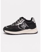 Liu Jo Pantofi sport din material sintetic cu garnituri din material textil - Negru/Argintiu