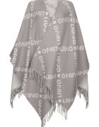 Liu Jo Poncho cu franjuri - fara inchidere - Gri