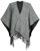 Liu Jo Poncho in carouri cu franjuri - Gri