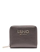Liu Jo Portofel cu logo si fermoar - Bronz
