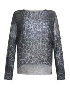 Liu Jo Pulover din lurex cu model - Gri deschis/Gri inchis