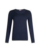 Liu Jo Pulover slim fit cu decolteu rotund - Bleumarin