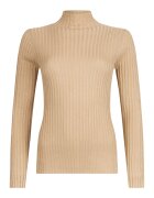 Liu Jo Pulover slim fit cu guler mediu - Bej