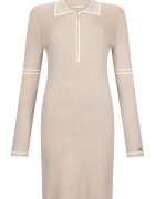 Liu Jo Rochie polo tricotata cu aspect stralucitor - Bej