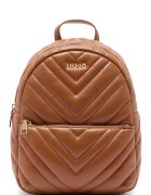 Liu Jo Rucsac matlasat de piele ecologica cu buzunar frontal cu fermoar - Maro cognac