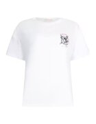 Liu Jo Tricou de bumbac cu broderie si strasuri - Alb