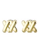 Loisir by Oxette Cercei placati cu aur de 18K si decorat cu model impletit - Auriu