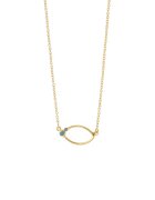 Loisir by Oxette Colier placat cu aur de 18K - cu cristale - Auriu