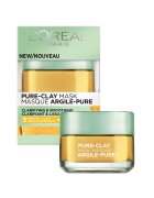 LOreal Paris Masca de fata anti-roseata - efect de iluminare cu Argila Naturala si Lamaie Yuzu - Pure Clay - 50 ml