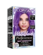 LOreal Paris Vopsea de par semi-permanenta Preference MetaVivids - decolorant inclus - 154 ml - Meta Lilac