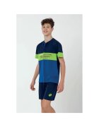 Lotto PIjama scurta cu guler Henley - Bleumarin