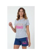 Lotto Pijama scurta cu impirimeu logo - Gri