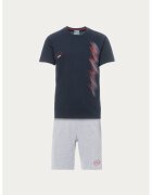 Lotto Pijama scurta cu imprimeu logo - Bleumarin