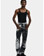LOUIS GABRIEL NOUCHI Blugi cu croi clasic cu imprimeu tie dye - Gri