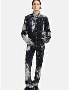 LOUIS GABRIEL NOUCHI Cămașă regular fit cu imprimeu tie dye și închidere prin capse - Gri