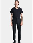 LOUIS GABRIEL NOUCHI Pantalon crop clasic cu talie înaltă - Negru