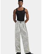 LOUIS GABRIEL NOUCHI Pantaloni largi cu curea in talie - Gri
