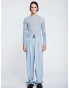 LOUIS GABRIEL NOUCHI Pantaloni largi supradimensionați cu curea în talie - Albastru deschis