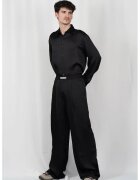 LOUIS GABRIEL NOUCHI Pantaloni supradimensionați cu elastic în talie - Negru