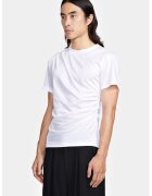 LOUIS GABRIEL NOUCHI Tricou cu drapaj lateral - Alb