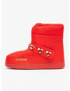 Love Moschino Cizme de iarna slip-on - Rosu/Auriu