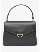 Love Moschino Geanta din piele ecologica cu maner si bareta detasabila Saffiano - Negru