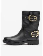 Love Moschino Ghete de piele fara inchidere - Negru