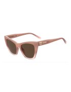 Love Moschino Ochelari de soare cat-eye cu lentile uni - Roz transparent