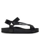 Love Moschino Sandale dama - piele naturala - negru
