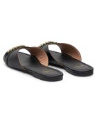 Love Moschino Slapi dama negru - piele naturala