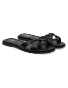 Love Moschino Slapi dama piele naturala - culoare neagra -