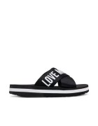 Love Moschino Slapi negru - logo - femeie