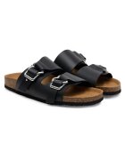Love Moschino Slapi - papuci dama - piele naturala - negru