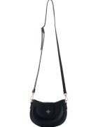 Lucky Bees Geanta crossbody de piele ecologica cu logo metalic - Negru