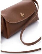 Lucky Bees Geanta crossbody din piele ecologica - Maro - 12x22x11