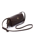 Lucky Bees Geanta crossbody din piele ecologica - Maro inchis - 12x22x11