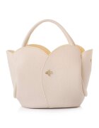 Lucky Bees Geanta cu aspect granulat - Bej deschis - 21 x 29 x 15 CM
