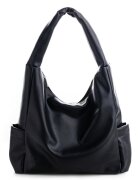 Lucky Bees Geanta hobo din piele ecologica - Negru