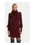 Luisa Spagnoli Rochie tricotata de dama - bordeaux - 100% lana -