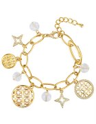 Lulu  Jane Bratara de aur de 14K filat cu talismane - Auriu