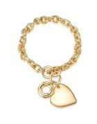 Lulu  Jane Bratara in forma de inima placata cu aur de 14K - Auriu