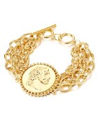 Lulu  Jane Bratara-lant placata cu aur de 14K - Auriu