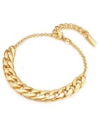 Lulu  Jane Bratara lant placata cu aur de 14K - Auriu/Galben